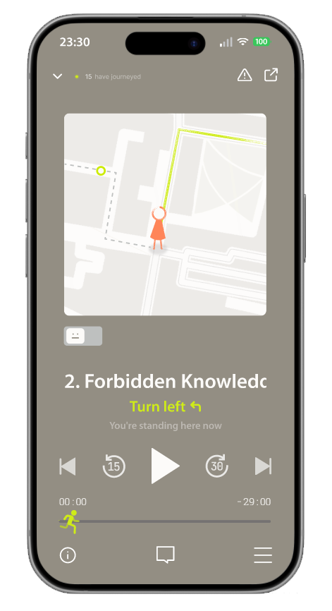 Storyweave app — playback screen